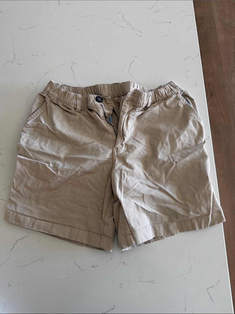 chubbies Men's Beige Flat Front Shorts